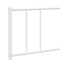 vidaXL Metal Bed Frame without Mattress with Footboard White 200x200cm