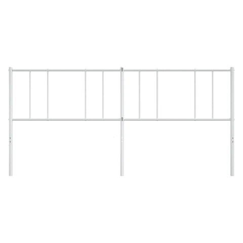 vidaXL Metal Headboard White 200 cm