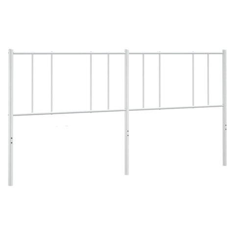 vidaXL Metal Headboard White 200 cm
