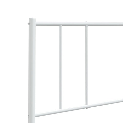 vidaXL Metal Headboard White 200 cm