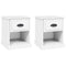 vidaXL Bedside Cabinets 2 pcs White 39x39x47.5 cm Engineered Wood