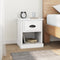 vidaXL Bedside Cabinets 2 pcs White 39x39x47.5 cm Engineered Wood