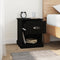 vidaXL Bedside Cabinet Black 39x39x47.5 cm Engineered Wood