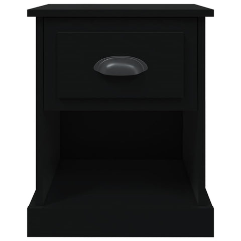 vidaXL Bedside Cabinet Black 39x39x47.5 cm Engineered Wood