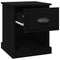 vidaXL Bedside Cabinets 2 pcs Black 39x39x47.5 cm Engineered Wood