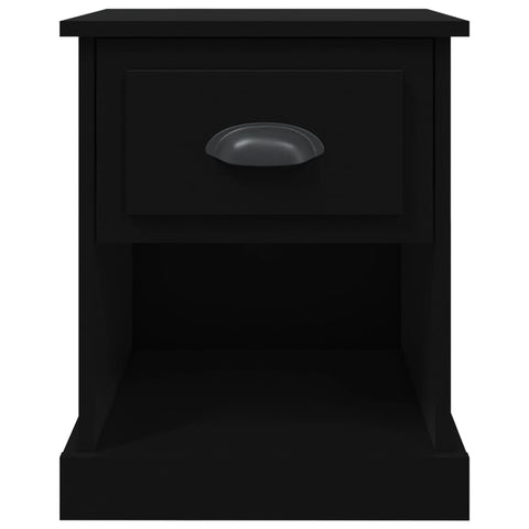 vidaXL Bedside Cabinets 2 pcs Black 39x39x47.5 cm Engineered Wood