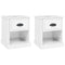 vidaXL Bedside Cabinets 2 pcs High Gloss White 39x39x47.5 cm Engineered Wood