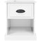 vidaXL Bedside Cabinets 2 pcs High Gloss White 39x39x47.5 cm Engineered Wood