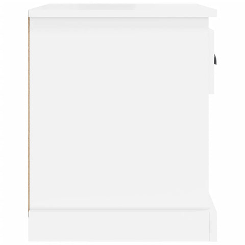 vidaXL Bedside Cabinets 2 pcs High Gloss White 39x39x47.5 cm Engineered Wood