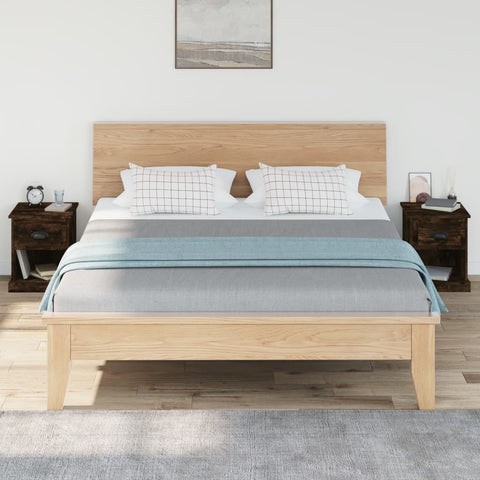 vidaXL Bedside Cabinets 2 pcs Smoked Oak 39x39x47.5 cm Engineered Wood
