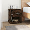 vidaXL Bedside Cabinets 2 pcs Smoked Oak 39x39x47.5 cm Engineered Wood