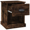 vidaXL Bedside Cabinets 2 pcs Smoked Oak 39x39x47.5 cm Engineered Wood