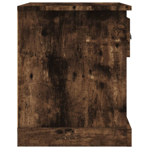 vidaXL Bedside Cabinets 2 pcs Smoked Oak 39x39x47.5 cm Engineered Wood