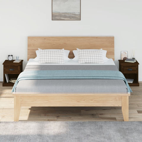 vidaXL Bedside Cabinets 2 pcs Brown Oak 39x39x47.5 cm Engineered Wood