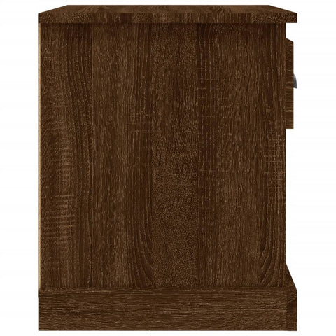 vidaXL Bedside Cabinets 2 pcs Brown Oak 39x39x47.5 cm Engineered Wood