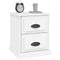 vidaXL Bedside Cabinet White 39x39x47.5 cm Engineered Wood