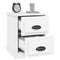 vidaXL Bedside Cabinet White 39x39x47.5 cm Engineered Wood