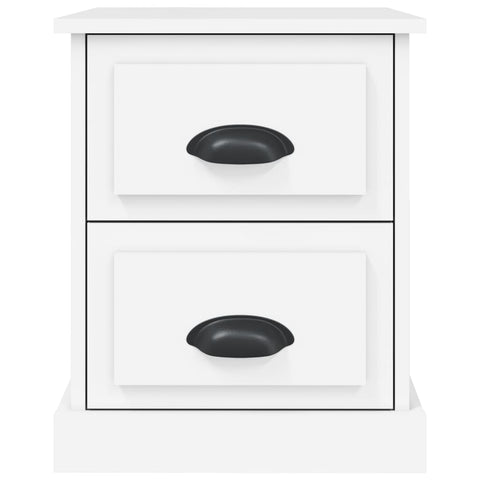 vidaXL Bedside Cabinet White 39x39x47.5 cm Engineered Wood