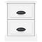 vidaXL Bedside Cabinet White 39x39x47.5 cm Engineered Wood