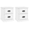 vidaXL Bedside Cabinets 2 pcs White 39x39x47.5 cm Engineered Wood