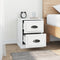 vidaXL Bedside Cabinets 2 pcs White 39x39x47.5 cm Engineered Wood