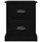 vidaXL Bedside Cabinet Black 39x39x47.5 cm Engineered Wood