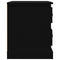 vidaXL Bedside Cabinet Black 39x39x47.5 cm Engineered Wood