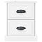 vidaXL Bedside Cabinets 2 pcs High Gloss White 39x39x47.5 cm Engineered Wood