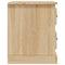vidaXL Bedside Cabinet Sonoma Oak 39x39x47.5 cm Engineered Wood