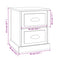 vidaXL Bedside Cabinet Sonoma Oak 39x39x47.5 cm Engineered Wood
