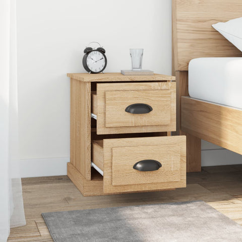 vidaXL Bedside Cabinets 2 pcs Sonoma Oak 39x39x47.5 cm Engineered Wood