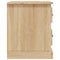 vidaXL Bedside Cabinets 2 pcs Sonoma Oak 39x39x47.5 cm Engineered Wood