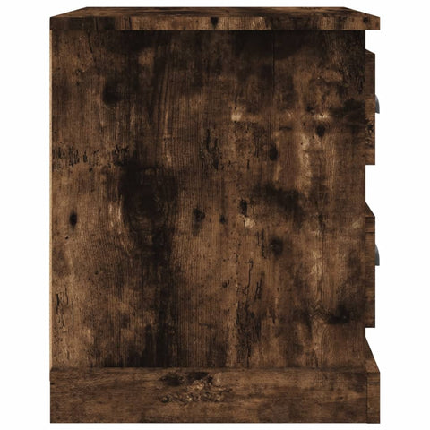 vidaXL Bedside Cabinets 2 pcs Smoked Oak 39x39x47.5 cm Engineered Wood