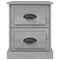 vidaXL Bedside Cabinet Grey Sonoma 39x39x47.5 cm Engineered Wood