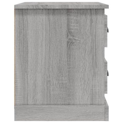 vidaXL Bedside Cabinet Grey Sonoma 39x39x47.5 cm Engineered Wood