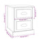 vidaXL Bedside Cabinet Grey Sonoma 39x39x47.5 cm Engineered Wood