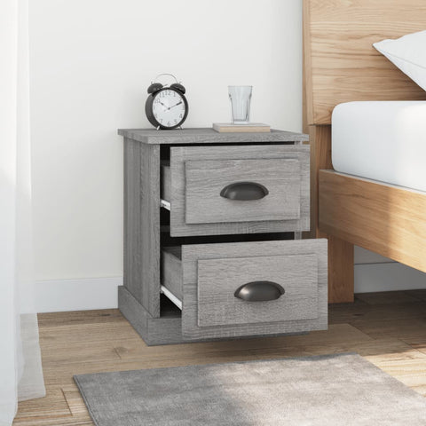 vidaXL Bedside Cabinets 2 pcs Grey Sonoma 39x39x47.5 cm Engineered Wood