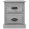 vidaXL Bedside Cabinets 2 pcs Grey Sonoma 39x39x47.5 cm Engineered Wood