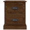 vidaXL Bedside Cabinet Brown Oak 39x39x47.5 cm Engineered Wood