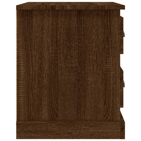 vidaXL Bedside Cabinet Brown Oak 39x39x47.5 cm Engineered Wood