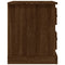 vidaXL Bedside Cabinet Brown Oak 39x39x47.5 cm Engineered Wood
