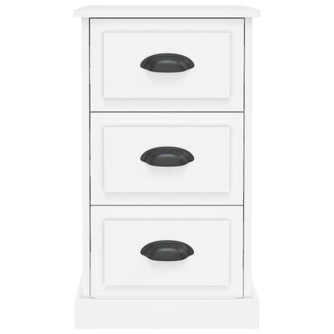vidaXL Bedside Cabinet White 39x39x67 cm Engineered Wood