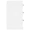 vidaXL Bedside Cabinet White 39x39x67 cm Engineered Wood