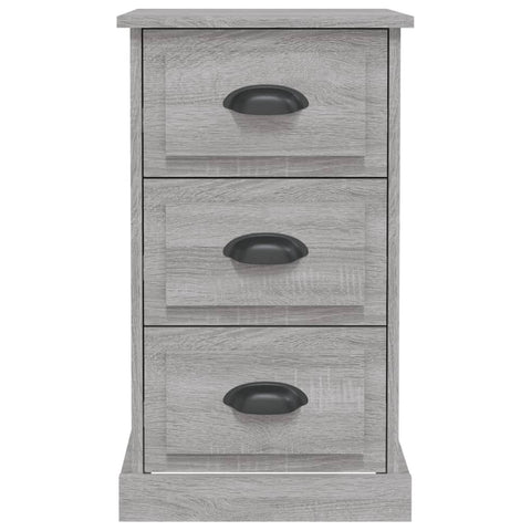 vidaXL Bedside Cabinet Grey Sonoma 39x39x67 cm Engineered Wood