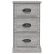 vidaXL Bedside Cabinet Grey Sonoma 39x39x67 cm Engineered Wood