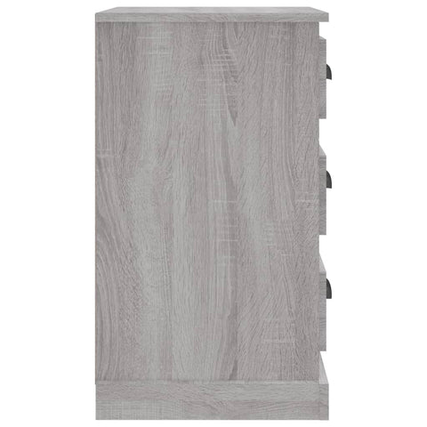 vidaXL Bedside Cabinet Grey Sonoma 39x39x67 cm Engineered Wood