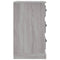 vidaXL Bedside Cabinet Grey Sonoma 39x39x67 cm Engineered Wood