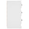 vidaXL Sideboard White 36x35.5x67.5 cm Engineered Wood