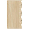 vidaXL Sideboard Sonoma Oak 70x35.5x67.5 cm Engineered Wood