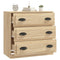 vidaXL Sideboard Sonoma Oak 70x35.5x67.5 cm Engineered Wood